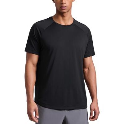 CRZ YOGA Camiseta de Manga Curta Leve para Homens de Secagem Rápida para Treinamento Esportivo Camisetas Entrenamiento, Ligero, Corte Normal, Cuello Redondo, Camisetas Manga Corta Hombre CRZ YOGA Camiseta de Manga Curta Leve para Homens de Secagem Rápida para Treinamento Esportivo Camisetas Entrenamiento, Ligero, Corte Normal, Cuello Redondo, Camisetas Manga Corta Hombre