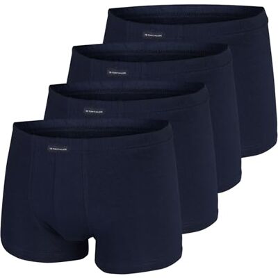 Tom Tailor Calças de homem embalagem de 2 Easter-Special, Short, M-XXL, cintura com logotipo, Uni, 4 x azul-marinho, L Tom Tailor Calças de homem embalagem de 2 Easter-Special, Short, M-XXL, cintura com logotipo, Uni, 4 x azul-marinho, L