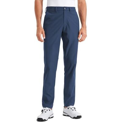 CRZ YOGA Homem Calças de Golfe Confortáveis para Todo o Dia Secagem Rápida Leves Casuais de Trabalho com Bolsos 76/81/86cm Elasticidad Aceptable, Antiarrugas, Casual, Pierna Ligeramente Afilada, Frente Plano, Bolsillos, Pantalones de Vestir Hombre CRZ YOGA Homem Calças de Golfe Confortáveis para Todo o Dia Secagem Rápida Leves Casuais de Trabalho com Bolsos 76/81/86cm Elasticidad Aceptable, Antiarrugas, Casual, Pierna Ligeramente Afilada, Frente Plano, Bolsillos, Pantalones de Vestir Hombre
