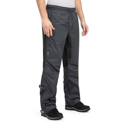 Höhenhorn Pluvia Calças de chuva para homem, impermeáveis, respiráveis, com bolsa de transporte, cinzento, M Höhenhorn Pluvia Calças de chuva para homem, impermeáveis, respiráveis, com bolsa de transporte, cinzento, M