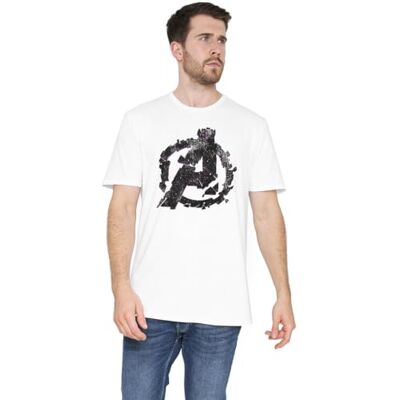 Marvel Avengers Cracked t-shirt para homem Marvel Avengers Cracked t-shirt para homem
