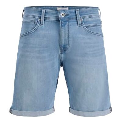 JACK & JONES Men Shorts regular fit usado Look Button Placket 5-Pocket Design Corte regular fit, Washed, Largo sobre las rodillas, Casual, Proceso normal a una temperatura máxima de 30°C JACK & JONES Men Shorts regular fit usado Look Button Placket 5-Pocket Design Corte regular fit, Washed, Largo sobre las rodillas, Casual, Proceso normal a una temperatura máxima de 30°C