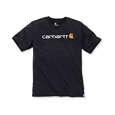 Carhartt Relaxed Fit Heavyweight Short-Sleeve Logo Graphic T-shirt, Camisa de utilidades de trabalho, Preto, Médio Carhartt Relaxed Fit Heavyweight Short-Sleeve Logo Graphic T-shirt, Camisa de utilidades de trabalho, Preto, Médio
