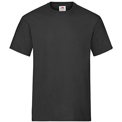 Fruit of the Loom Camiseta de Manga Curta Pesada de Algodão 3 Pack para Homem, Preto e branco Fruit of the Loom Camiseta de Manga Curta Pesada de Algodão 3 Pack para Homem, Preto e branco