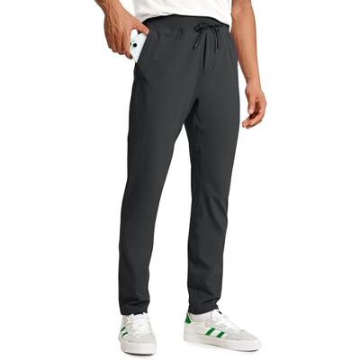 CRZ YOGA Calças elásticas de 4 vias 76 cm Treinamento, antirrugas, macio premium, casual, bolsos, calças desportivas para homem CRZ YOGA Calças elásticas de 4 vias 76 cm Treinamento, antirrugas, macio premium, casual, bolsos, calças desportivas para homem