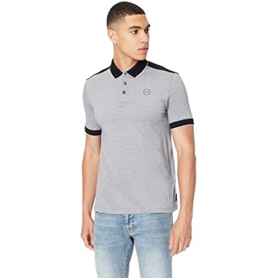 Giorgio Armani The, Not So Basic After All Polo para homem, Preto (Black 1200), Médio Giorgio Armani The, Not So Basic After All Polo para homem, Preto (Black 1200), Médio