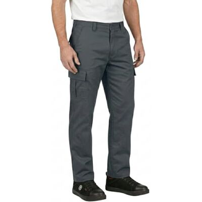 Lee Cooper LCPNT205 Calças cargo clássicas de trabalho com vários bolsos, de cuidado fácil e resistente, para homem, cinzento Lee Cooper LCPNT205 Calças cargo clássicas de trabalho com vários bolsos, de cuidado fácil e resistente, para homem, cinzento