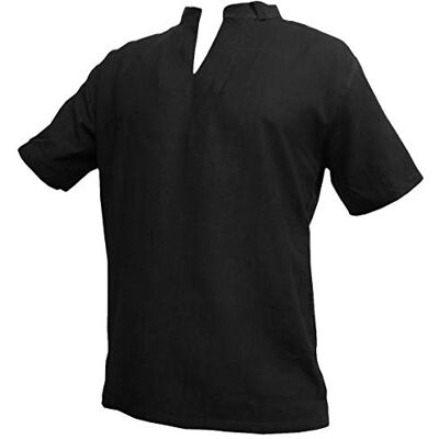 PANASIAM Shirt, RZI-02, sem botão, preto, M e curto. PANASIAM Shirt, RZI-02, sem botão, preto, M e curto.
