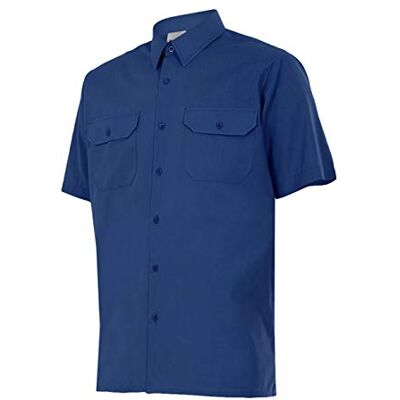 VELILLA 522; camisa de manga curta; azul-marinho; tamanho 3XL VELILLA 522; camisa de manga curta; azul-marinho; tamanho 3XL