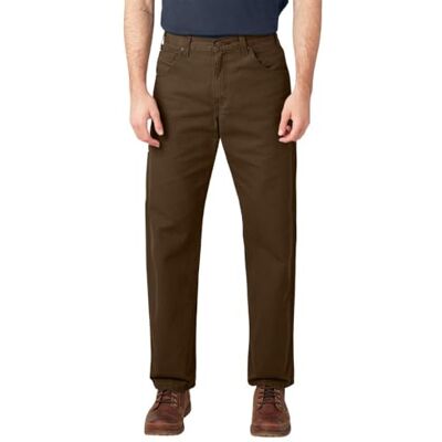 Dickies Relaxed Fit Straight-Leg Duck Carpenter Jean Calça jeans masculina, Castanho, 32 W/32 L Dickies Relaxed Fit Straight-Leg Duck Carpenter Jean Calça jeans masculina, Castanho, 32 W/32 L
