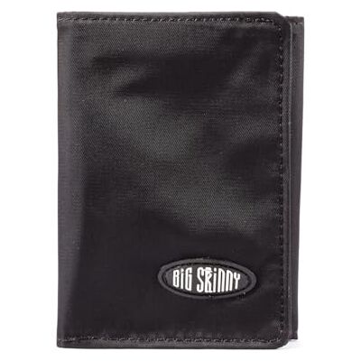 Big Skinny Men's Tri-Fold Slim Wallet Holds Up to 25 Cards, preto Big Skinny Men's Tri-Fold Slim Wallet Holds Up to 25 Cards, preto
