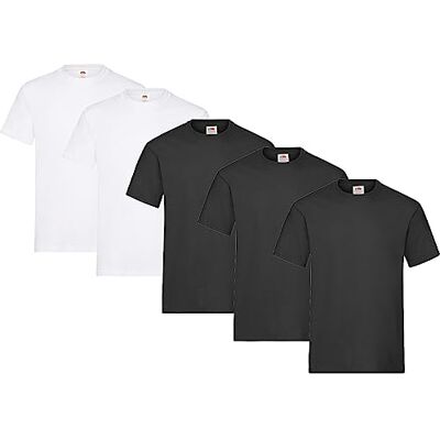 Fruit of the Loom Heavy Cotton tee Shirt 5 Pack Camiseta Hombre (Pack de 1) Fruit of the Loom Heavy Cotton tee Shirt 5 Pack Camiseta Hombre (Pack de 1)