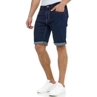 Indicode Corrente para homem, calções de ganga com 5 bolsos, Rinse Wash, L Indicode Corrente para homem, calções de ganga com 5 bolsos, Rinse Wash, L