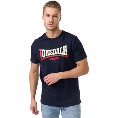 Lonsdale London Homem T-shirt Preto Regular Lonsdale London Homem T-shirt Preto Regular