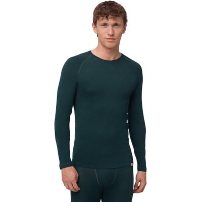 DANISH ENDURANCE T-shirt térmica lã mineral homem escuro verde 2XL DANISH ENDURANCE T-shirt térmica lã mineral homem escuro verde 2XL