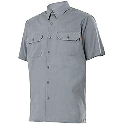 VELILLA 522, camisa de manga curta, cinzenta, tamanho M VELILLA 522, camisa de manga curta, cinzenta, tamanho M