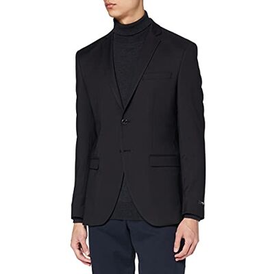 JACK & JONES Single-Breasted Blazer JPRSOLARIS Super Slim Fit Blazer, Preto (preto preto) JACK & JONES Single-Breasted Blazer JPRSOLARIS Super Slim Fit Blazer, Preto (preto preto)