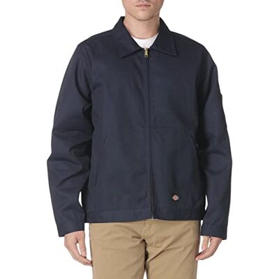 Dickies Unlined Eisenhower Jacket casaco de trabalho, homem, azul (Dark Navy Dn), M (tamanho do fabricante: Med'm) Dickies Unlined Eisenhower Jacket casaco de trabalho, homem, azul (Dark Navy Dn), M (tamanho do fabricante: Med'm)