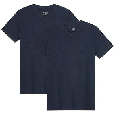 DANISH ENDURANCE T-shirt para homem de algodão orgânico, manga curta, decote em V, conjunto de 1, 2 ou 4 – roupa casual e confortável, XL DANISH ENDURANCE T-shirt para homem de algodão orgânico, manga curta, decote em V, conjunto de 1, 2 ou 4 – roupa casual e confortável, XL