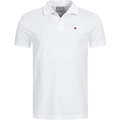 Höhenhorn Waliss Camisa polo masculina, corte regular, Branco, Médio Höhenhorn Waliss Camisa polo masculina, corte regular, Branco, Médio