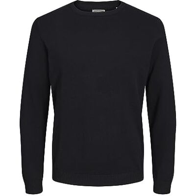 JACK & JONES Jjebasic Knit Crew Neck Noos Camisola para homem M Negro (Navy Blazer) JACK & JONES Jjebasic Knit Crew Neck Noos Camisola para homem M Negro (Navy Blazer)