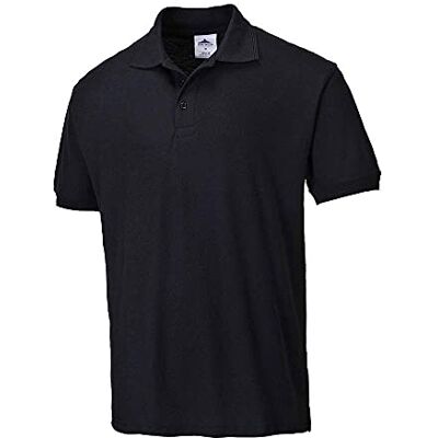 Portwest Polo Naples, tamanho: S, cor: Preto, B210BKRS Portwest Polo Naples, tamanho: S, cor: Preto, B210BKRS