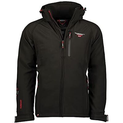 Geographical Norway Taboo Men Casaco Softshell Impermeável com Capuz para Homens Casaco Outdoor Corta-vento Resistente Para Caminhadas, Esqui, Outono, Inverno, Primavera (Caqui), Preto Geographical Norway Taboo Men Casaco Softshell Impermeável com Capuz para Homens Casaco Outdoor Corta-vento Resistente Para Caminhadas, Esqui, Outono, Inverno, Primavera (Caqui), Preto