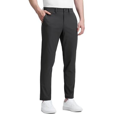 CRZ YOGA Homem Calças de Golfe Confortáveis para Todo o Dia Secagem Rápida Leves Casuais de Trabalho com Bolsos 76/81/86cm Elasticidad Aceptable, Antiarrugas, Casual, Pierna Ligeramente Afilada, Frente Plano, Bolsillos, Pantalones de Vestir Hombre CRZ YOGA Homem Calças de Golfe Confortáveis para Todo o Dia Secagem Rápida Leves Casuais de Trabalho com Bolsos 76/81/86cm Elasticidad Aceptable, Antiarrugas, Casual, Pierna Ligeramente Afilada, Frente Plano, Bolsillos, Pantalones de Vestir Hombre
