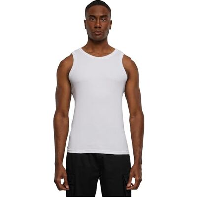Urban Classics Top Alça larga homem top alça larga branca regular, Branco, L Urban Classics Top Alça larga homem top alça larga branca regular, Branco, L
