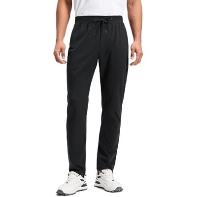 CRZ YOGA Calças elásticas de 4 vias 76 cm Treinamento, antirrugas, macio premium, casual, bolsos, calças desportivas para homem CRZ YOGA Calças elásticas de 4 vias 76 cm Treinamento, antirrugas, macio premium, casual, bolsos, calças desportivas para homem