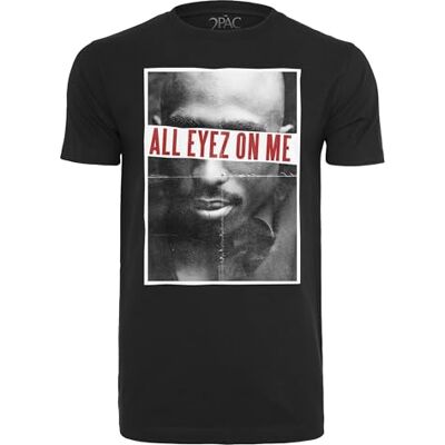 Tee T-shirt 2Pac All Eyez On Me para homem de manga curta, t-shirt de algodão com gola redonda, tamanhos: XS – 5XL, preto e azul marinho:, XS Tee T-shirt 2Pac All Eyez On Me para homem de manga curta, t-shirt de algodão com gola redonda, tamanhos: XS – 5XL, preto e azul marinho:, XS