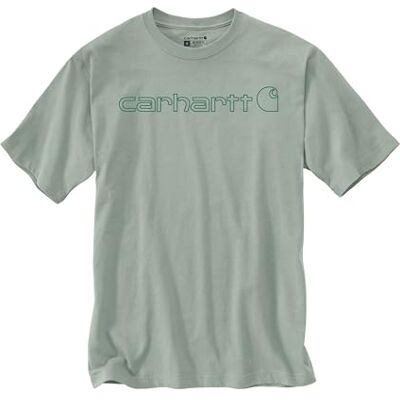 Carhartt Relaxed Fit Heavyweight Short-Sleeve Logo Graphic T-shirt T-shirt Work Utility, Pequeno Carhartt Relaxed Fit Heavyweight Short-Sleeve Logo Graphic T-shirt T-shirt Work Utility, Pequeno