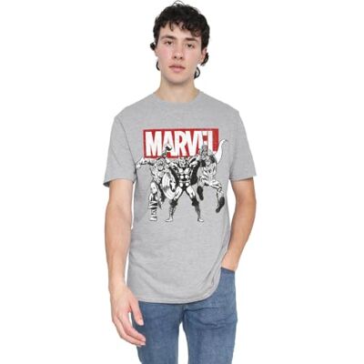 Marvel Trio Heroes t-shirt para homem Marvel Trio Heroes t-shirt para homem
