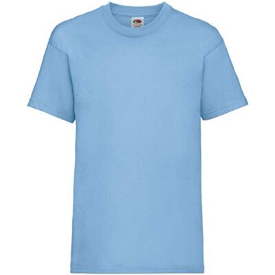 Fruit of the Loom 61-033-0 T-shirt unissexo, Azul céu, 5-6 anos Fruit of the Loom 61-033-0 T-shirt unissexo, Azul céu, 5-6 anos