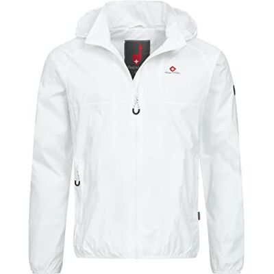 Höhenhorn Rigi Casaco de chuva para homem casaco de chuva Outdoor Rain casual casaco com capuz para chuva, Branco, XXL Höhenhorn Rigi Casaco de chuva para homem casaco de chuva Outdoor Rain casual casaco com capuz para chuva, Branco, XXL