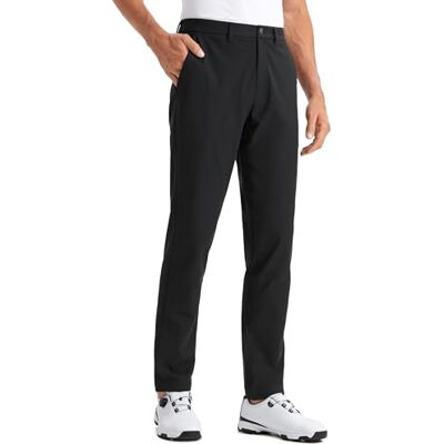 CRZ YOGA Homem Calças de Golfe Confortáveis para Todo o Dia Secagem Rápida Leves Casuais de Trabalho com Bolsos 76/81/86cm Elasticidad Aceptable, Antiarrugas, Casual, Pierna Ligeramente Afilada, Frente Plano, Bolsillos, Pantalones de Vestir Hombre CRZ YOGA Homem Calças de Golfe Confortáveis para Todo o Dia Secagem Rápida Leves Casuais de Trabalho com Bolsos 76/81/86cm Elasticidad Aceptable, Antiarrugas, Casual, Pierna Ligeramente Afilada, Frente Plano, Bolsillos, Pantalones de Vestir Hombre