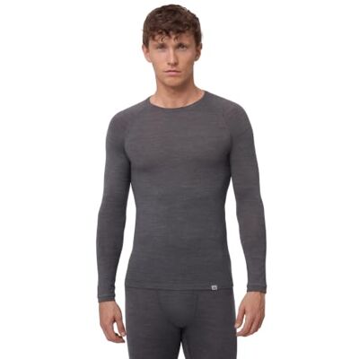 DANISH ENDURANCE T-shirt térmica lã mineral homem escuro cinzento 3XL DANISH ENDURANCE T-shirt térmica lã mineral homem escuro cinzento 3XL