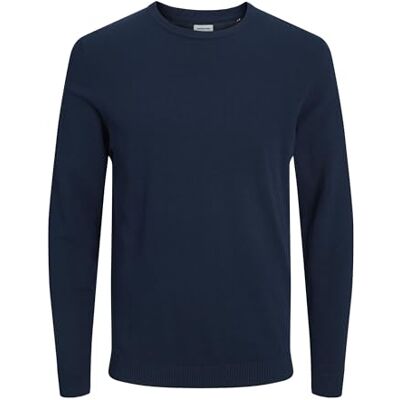 JACK & JONES Jjebasic Knit Crew Neck Noos Camisola para homem XXL Azul (Navy Blazer) JACK & JONES Jjebasic Knit Crew Neck Noos Camisola para homem XXL Azul (Navy Blazer)