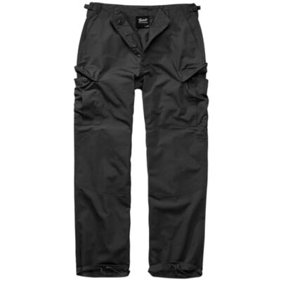 Brandit BDU Ripstop Trouser Calças cargo pretas largas para homem, Preto Brandit BDU Ripstop Trouser Calças cargo pretas largas para homem, Preto