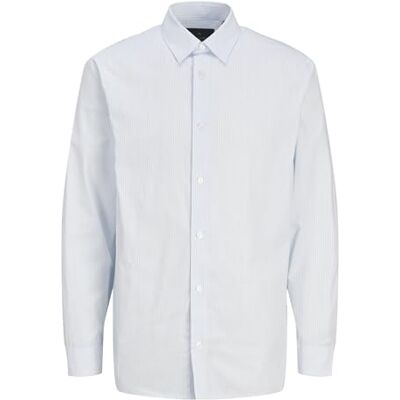 JACK & JONES Jprblabushwick Stanley T-shirt L/S Sn camisa casual para homem, embalagem de 1, Cashmere Blue, XL JACK & JONES Jprblabushwick Stanley T-shirt L/S Sn camisa casual para homem, embalagem de 1, Cashmere Blue, XL
