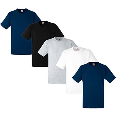 Fruit of the Loom Heavy Cotton tee Shirt 5 Pack Camiseta Hombre (Pack de 1) Fruit of the Loom Heavy Cotton tee Shirt 5 Pack Camiseta Hombre (Pack de 1)