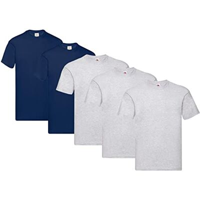 Fruit of the Loom Original Tee, 5 Pack t-shirt para homem Fruit of the Loom Original Tee, 5 Pack t-shirt para homem