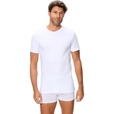 Abanderado Termal algodão inverno C/redondo t-shirt térmica homem, Branco, Médio Abanderado Termal algodão inverno C/redondo t-shirt térmica homem, Branco, Médio