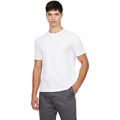 Giorgio Armani 8nztcd T-shirt para Homem, Branco (White 1100), XL Giorgio Armani 8nztcd T-shirt para Homem, Branco (White 1100), XL
