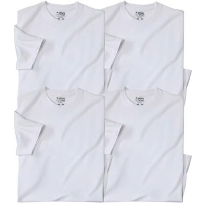 ATLAS FOR MEN Lote de 4 camisolas para homem t-shirts de manga curta disponíveis em tamanhos grandes, do M ao 5XL ATLAS FOR MEN Lote de 4 camisolas para homem t-shirts de manga curta disponíveis em tamanhos grandes, do M ao 5XL