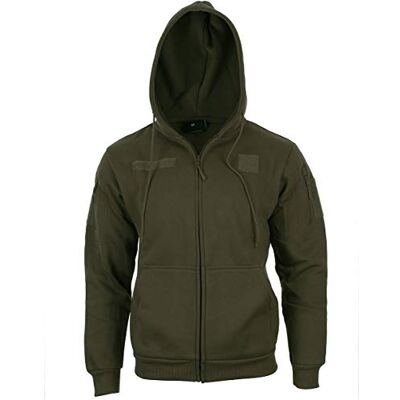 Mil-Tec Casaco com capuz para homem- Mil-Tec Casaco com capuz para homem-