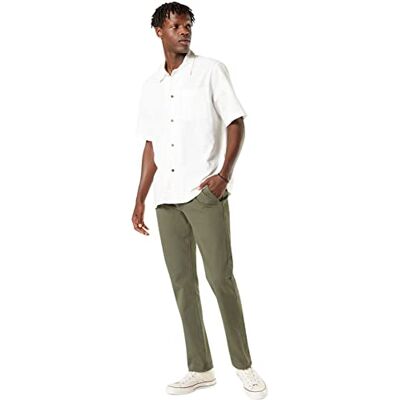 Dockers SMART 360 FLEX ALPHA SLIM, Calças para homem, Olive, 34W 34L Dockers SMART 360 FLEX ALPHA SLIM, Calças para homem, Olive, 34W 34L