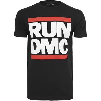 Tee T-shirt Run DMC para homem de manga curta, t-shirt de algodão com gola redonda, tamanhos: XS – 5XL, Preto, XL Tee T-shirt Run DMC para homem de manga curta, t-shirt de algodão com gola redonda, tamanhos: XS – 5XL, Preto, XL
