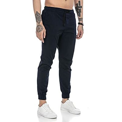 RED BRIDGE Redbridge Calças para homem Joggers Chino Algodão, azul, S RED BRIDGE Redbridge Calças para homem Joggers Chino Algodão, azul, S