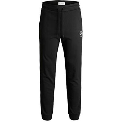JACK & JONES Calças de Moletom Regular Fit Calças de Moletom, Preto, XXL JACK & JONES Calças de Moletom Regular Fit Calças de Moletom, Preto, XXL